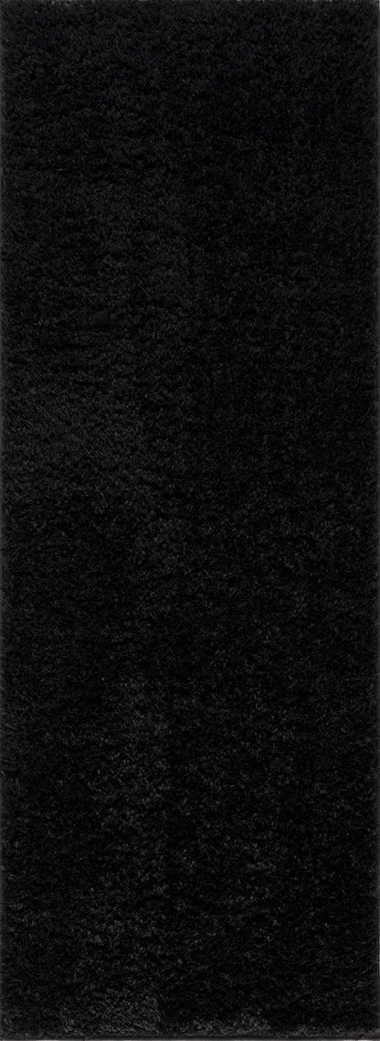 Washable Black Shag Rug - Cozy Home Decor Accent