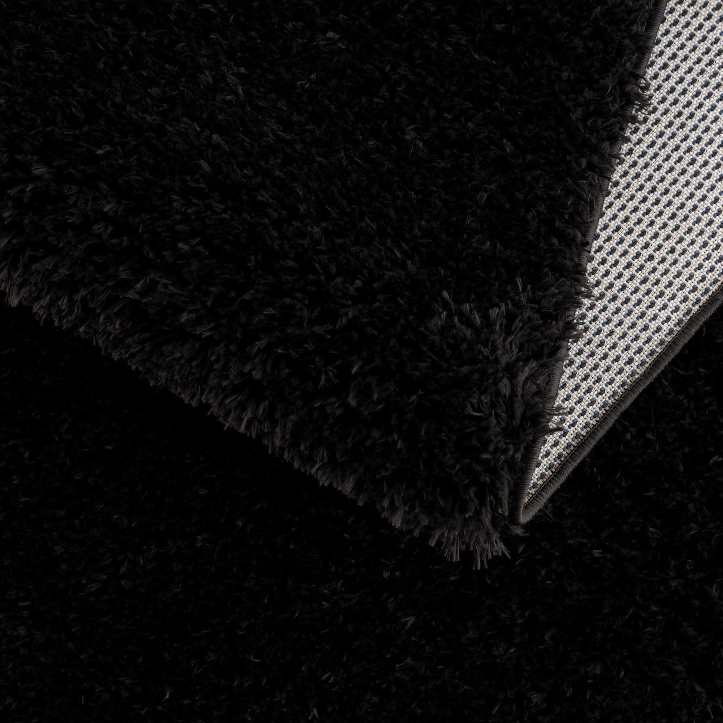 Washable Black Shag Rug - Cozy Home Decor Accent