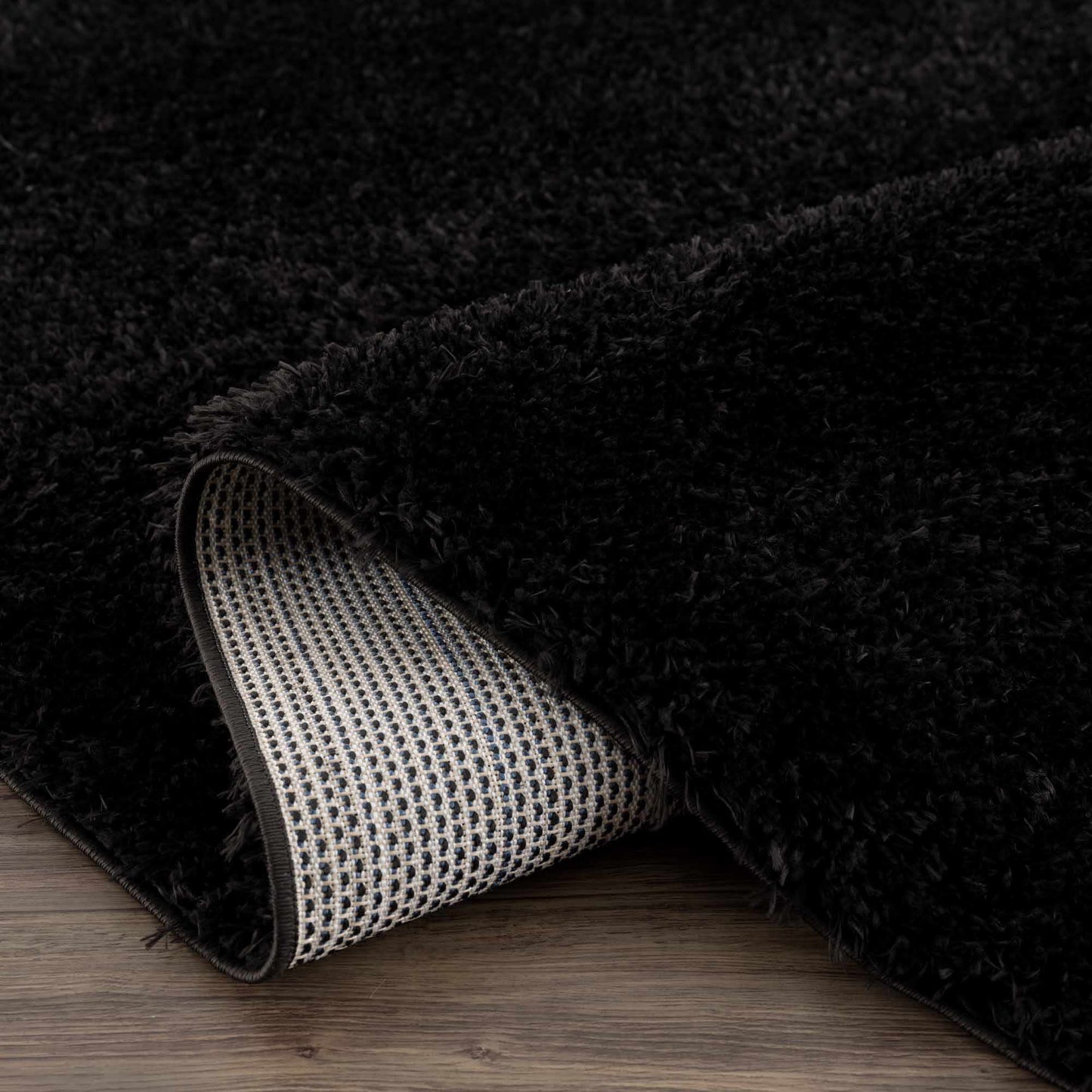 Washable Black Shag Rug - Cozy Home Decor Accent
