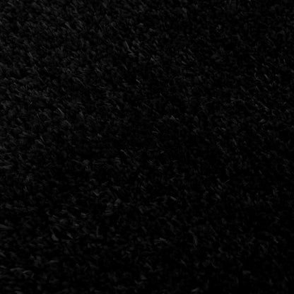 Washable Black Shag Rug - Cozy Home Decor Accent