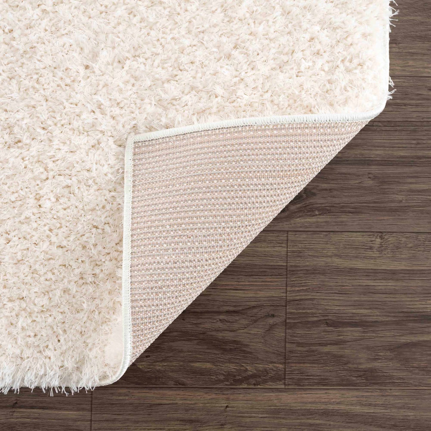 Washable Cream Shag Rug - Cozy Home Decor