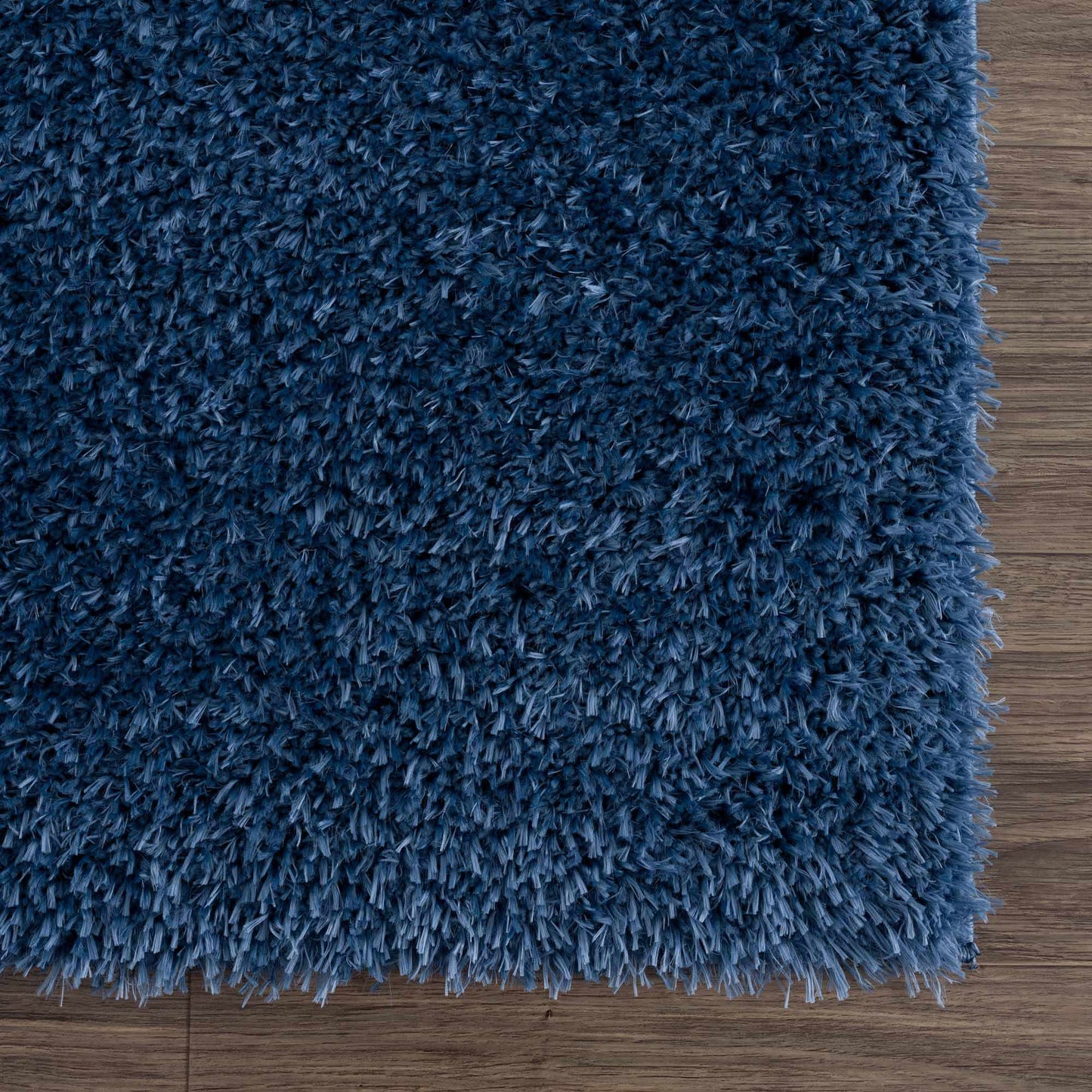 Washable Dark Blue Shag Rug - Faina Collection Cozy Home Decor