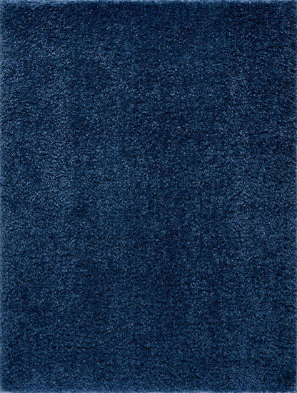 Washable Dark Blue Shag Rug - Faina Collection Cozy Home Decor