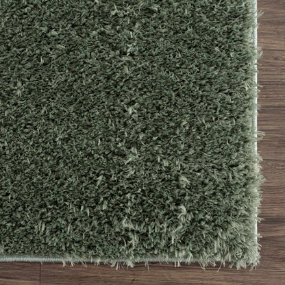 Green Shag Rug - Washable Soft Cozy Home Decor