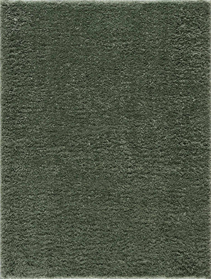 Green Shag Rug - Washable Soft Cozy Home Decor