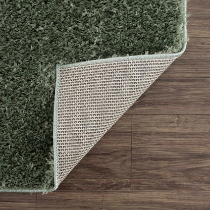 Green Shag Rug - Washable Soft Cozy Home Decor