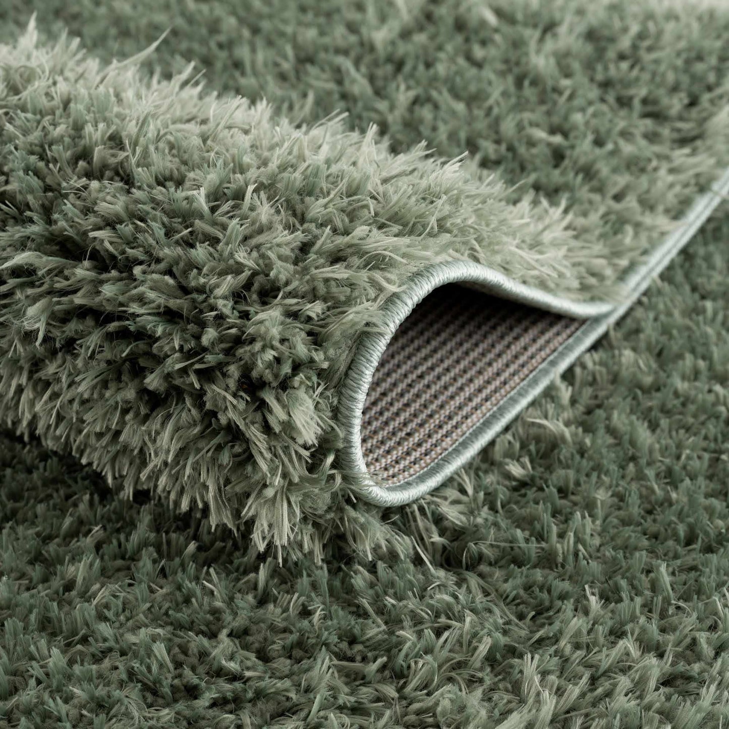 Green Shag Rug - Washable Soft Cozy Home Decor