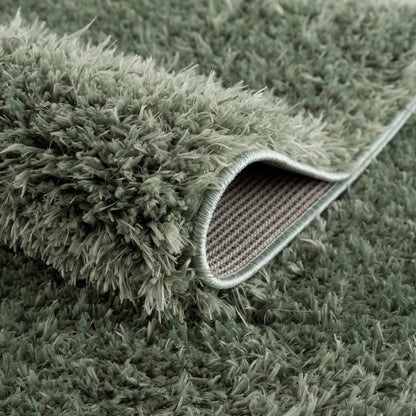Green Shag Rug - Washable Soft Cozy Home Decor