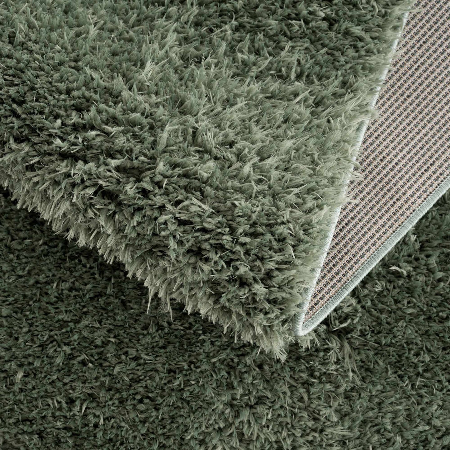 Green Shag Rug - Washable Soft Cozy Home Decor