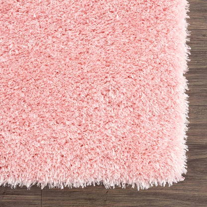Pink Shag Rug - Washable Soft Cozy Home Decor
