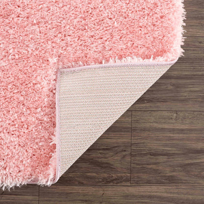 Pink Shag Rug - Washable Soft Cozy Home Decor