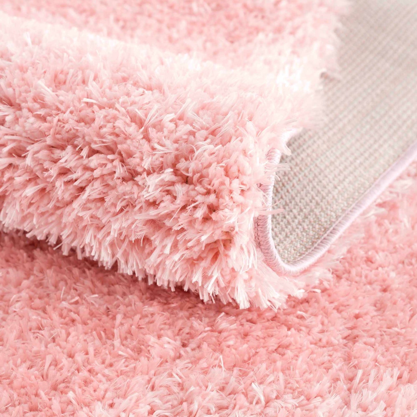 Pink Shag Rug - Washable Soft Cozy Home Decor
