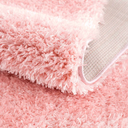 Pink Shag Rug - Washable Soft Cozy Home Decor