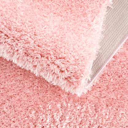 Pink Shag Rug - Washable Soft Cozy Home Decor