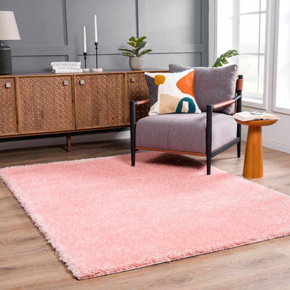 Pink Shag Rug - Washable Soft Cozy Home Decor
