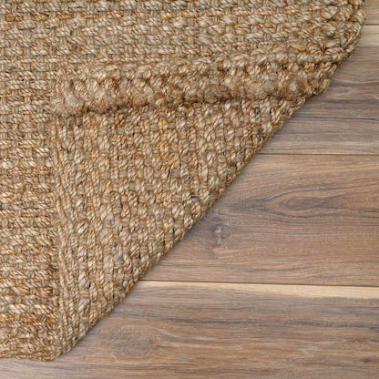 Braided Jute Area Rug - Eco-Friendly Natural Fiber Floor Decor