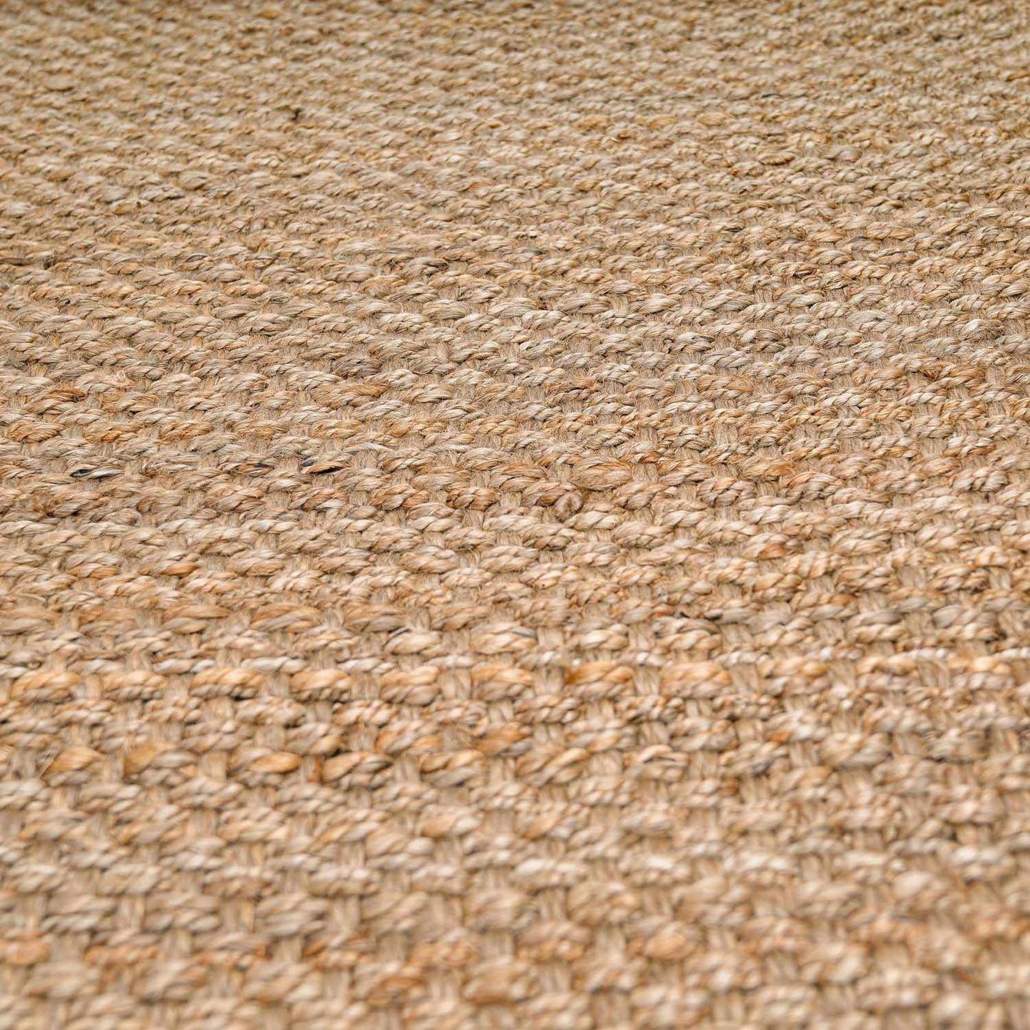 Braided Jute Area Rug - Eco-Friendly Natural Fiber Floor Decor