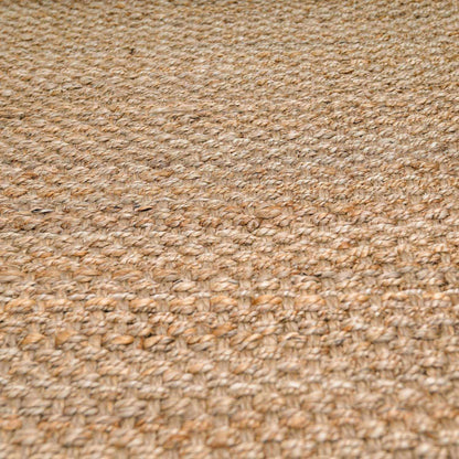 Braided Jute Area Rug - Eco-Friendly Natural Fiber Floor Decor