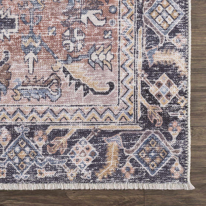 Washable Peach Area Rug - Holi-2305 Stylish Home Décor