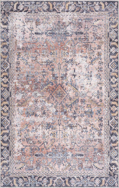Washable Peach Area Rug - Holi-2305 Stylish Home Décor
