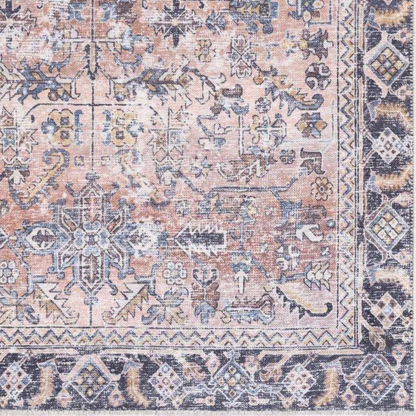 Washable Peach Area Rug - Holi-2305 Stylish Home Décor