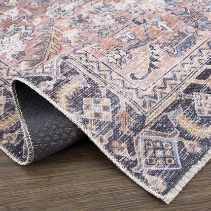Washable Peach Area Rug - Holi-2305 Stylish Home Décor