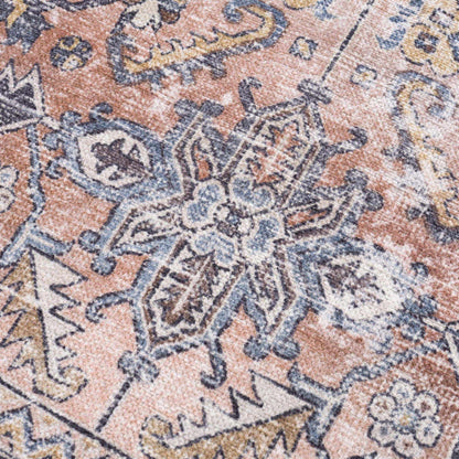 Washable Peach Area Rug - Holi-2305 Stylish Home Décor