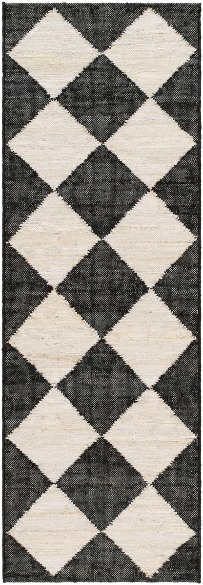 Antho Black Diamonds Jute Rug - Elegant Natural Fiber Home Decor by Vivir x Livabliss