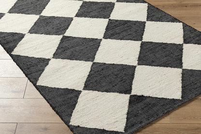 Antho Black Diamonds Jute Rug - Elegant Natural Fiber Home Decor by Vivir x Livabliss
