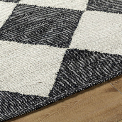 Antho Black Diamonds Jute Rug - Elegant Natural Fiber Home Decor by Vivir x Livabliss