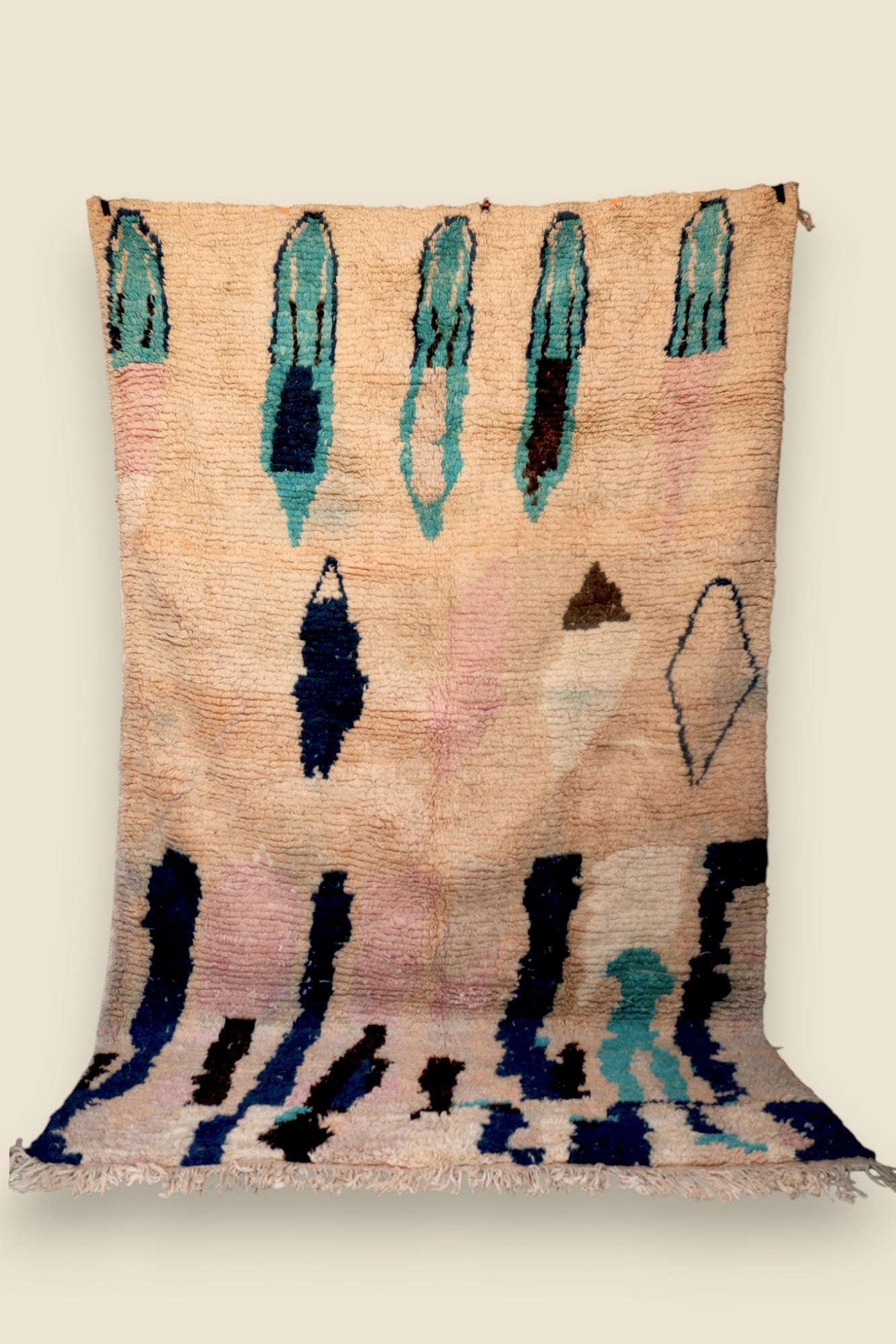 Hafna Berber Moroccan Rug – Abstract Wool Art