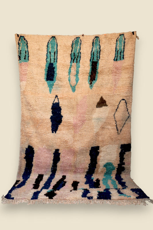 Hafna Berber Moroccan Rug – Abstract Wool Art