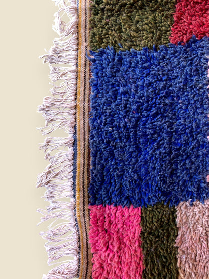 Tassadit Wool Rug - Moroccan Abstract Floor Decor