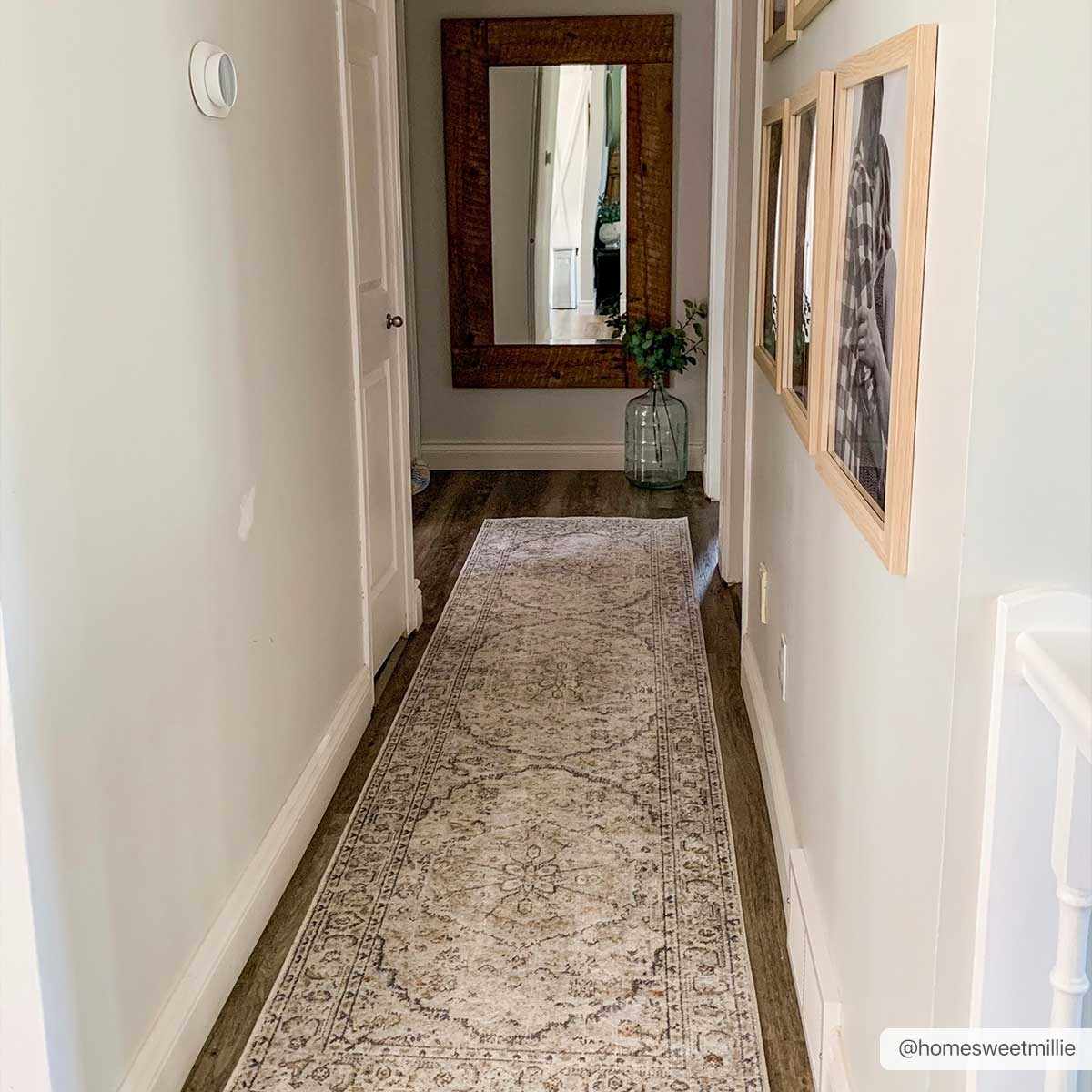 Washable Cream Flat Pile Rug - Soft Stylish Area Rug for Home Decor