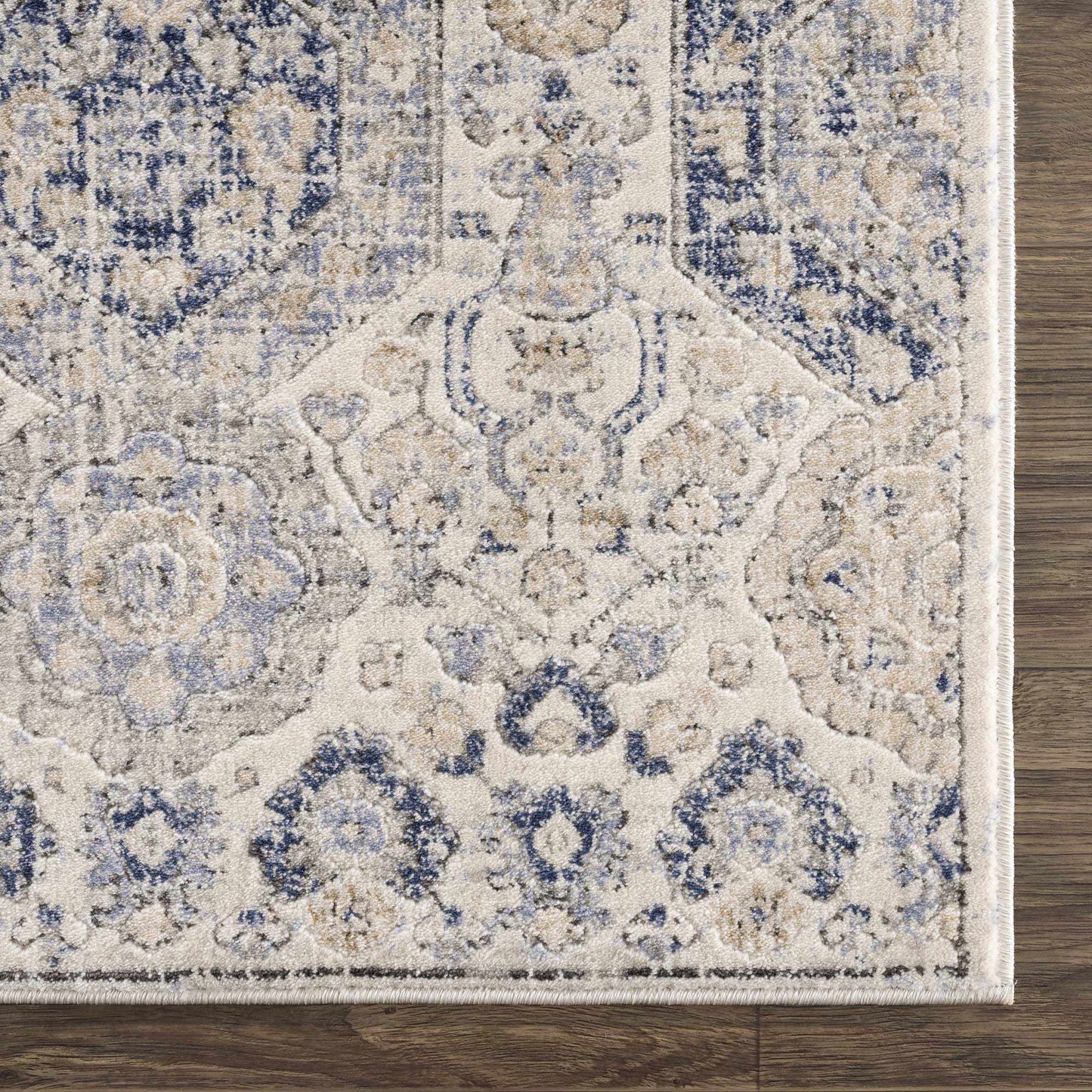 Parkerfield Cream Blue Area Rug - Stylish Home Decor for Any Room