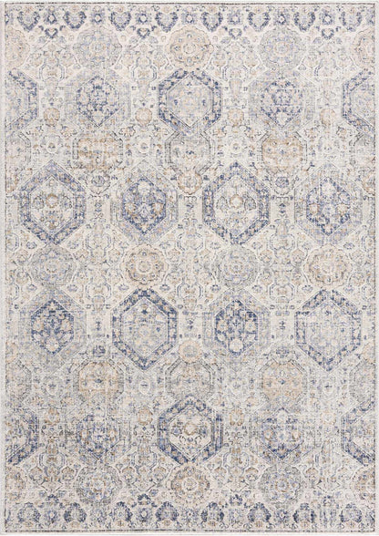 Parkerfield Cream Blue Area Rug - Stylish Home Decor for Any Room