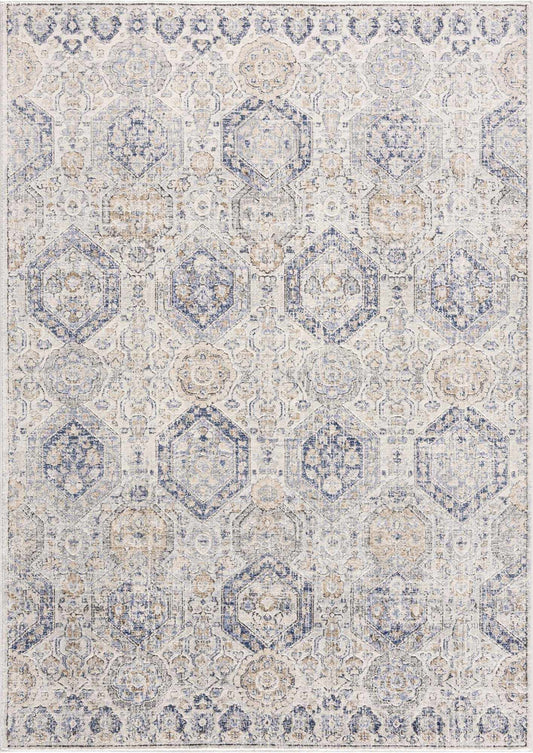 Parkerfield Cream Blue Area Rug - Stylish Home Decor for Any Room