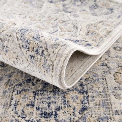 Parkerfield Cream Blue Area Rug - Stylish Home Decor for Any Room