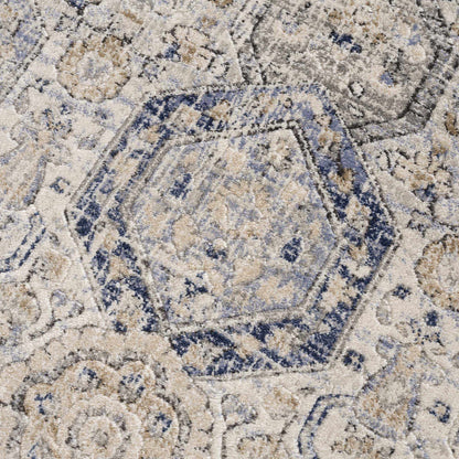 Parkerfield Cream Blue Area Rug - Stylish Home Decor for Any Room