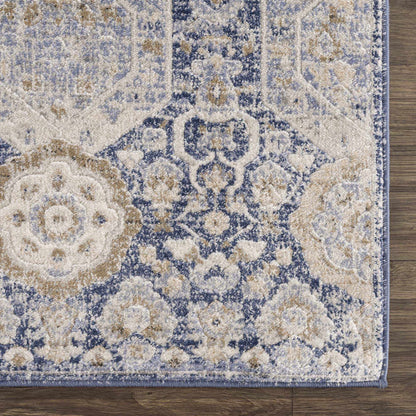 Blue Area Rug - Parkerfield Collection Soft Home Decor