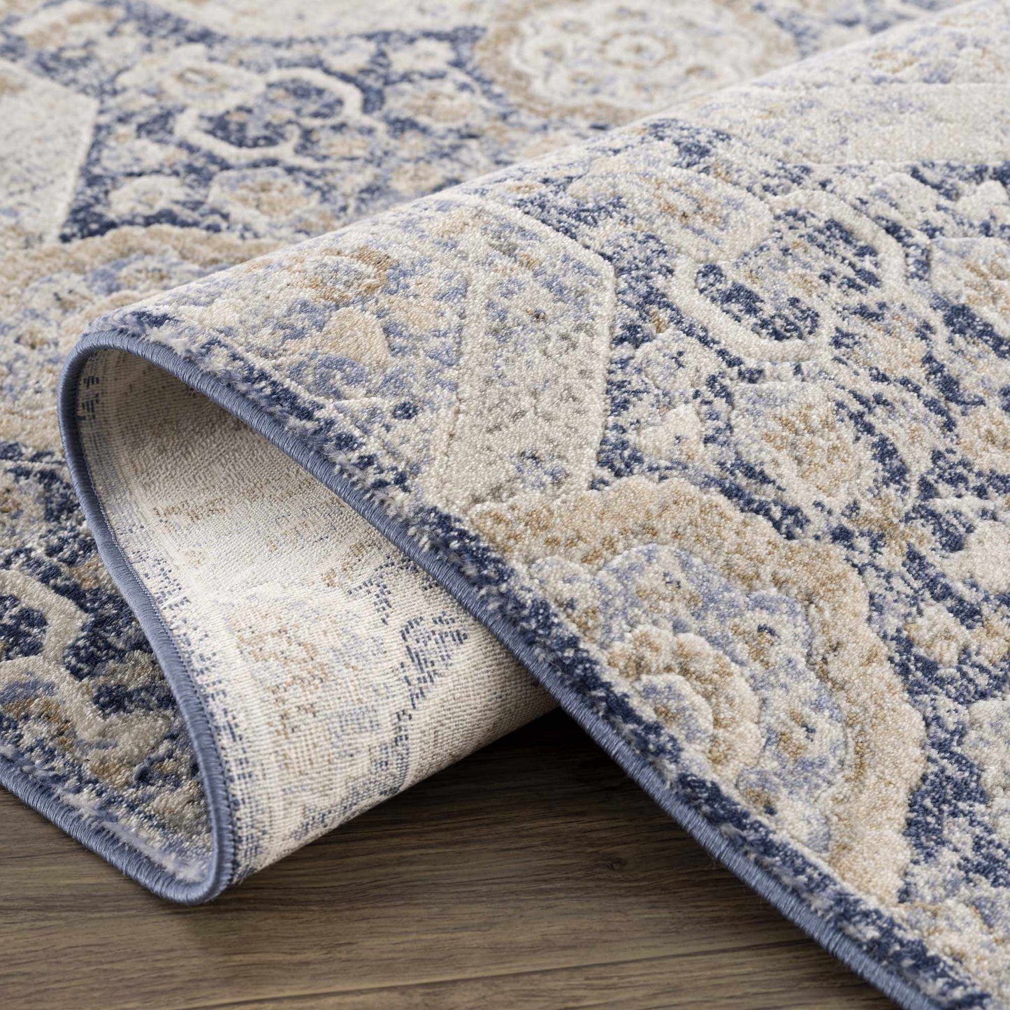 Blue Area Rug - Parkerfield Collection Soft Home Decor