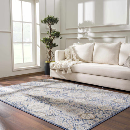Blue Area Rug - Parkerfield Collection Soft Home Decor