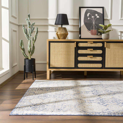Blue Area Rug - Parkerfield Collection Soft Home Decor