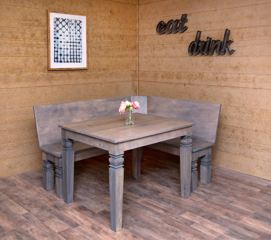 Square farmhouse dining table