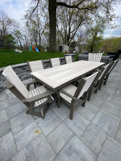 New England Style Swivel Chair With Arms Outdoor Patio Lounge