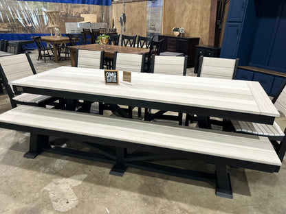 HDPE Outdoor Canyon Swivel Dining Chair All Weather Durable Patio Seating