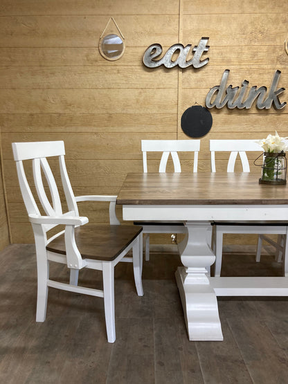 Verano Chair With Arms Farmhouse Dining Chair For Tables Everyday Use