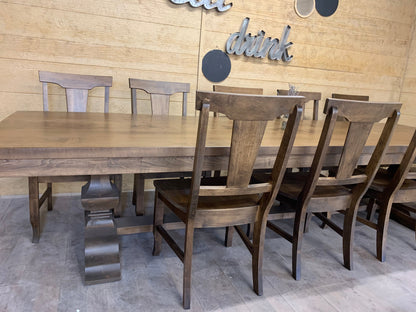 Panel Back Chair For Tables Modern Sturdy Dining Chair That Can Be Stained Or Painted