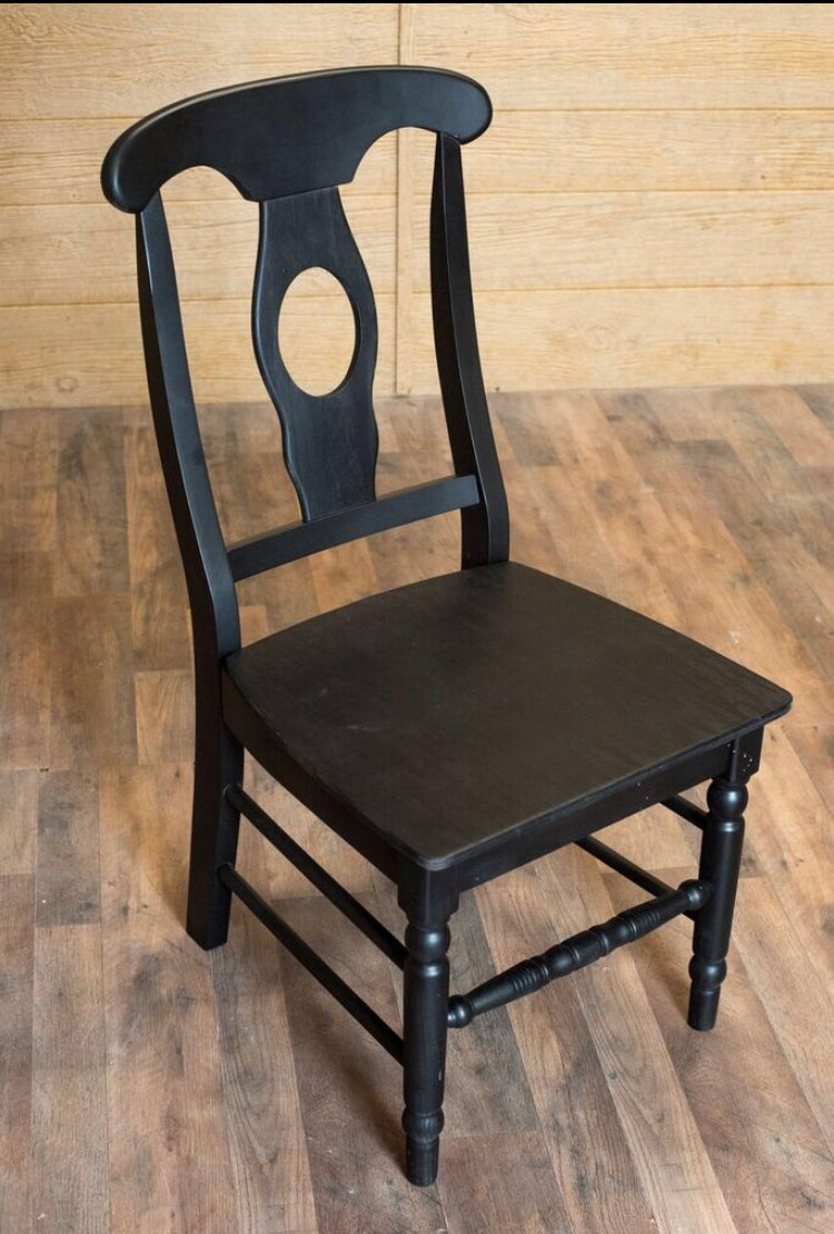 Empire Chair For Standard 30 Inch Tables, 18 Inch Seat, Custom Stain Or Paint Finish