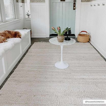 Iantha Jute Area Rug - Eco-Friendly Natural Fiber Floor Decor